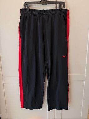 Nike Juniors Black Sweats with red side detail